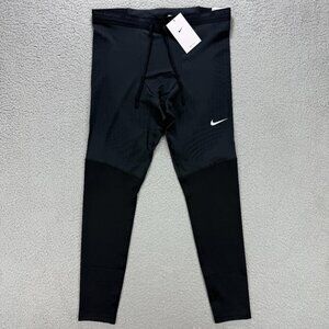 Nike Tights Mens Large L Black Phenom Dri Fit Running Compression Pants Track